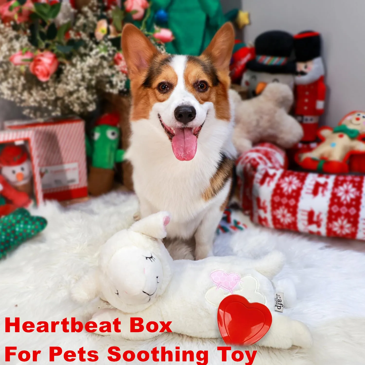 Heartbeat Puppy Toy, Puppy Separation Anxiety Toy, Pet Behavioral Training Aid for Dog Sleep Aid Plush, Pet Companion Toys