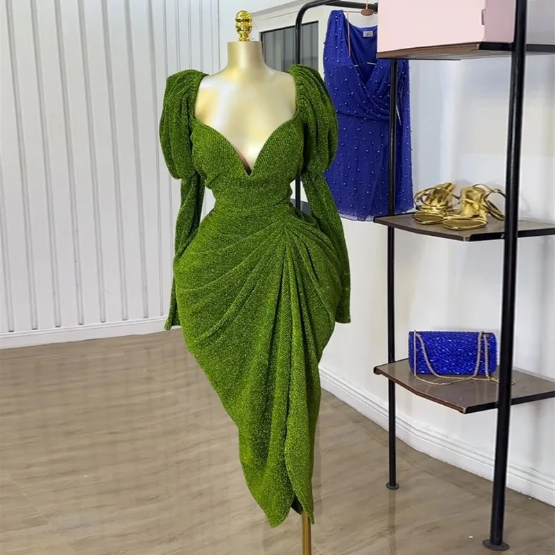 

Женское элегантное сексуальное асимметричное вечернее платье макси со рюшами и глубоким v-образным вырезом, пышное вечернее платье с длинными рукавами, длинные халаты на день рождения, уличная одежда