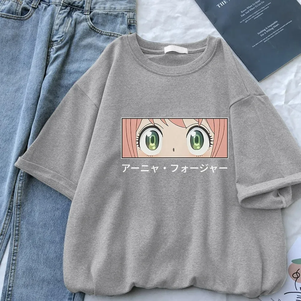 Szpieg X rodzina fałszerz z motywem rodziny kobiety Anime T Shirt oddychający Street T Shirt Casual Harajuku koszulki letnie krótka w stylu ulicznym