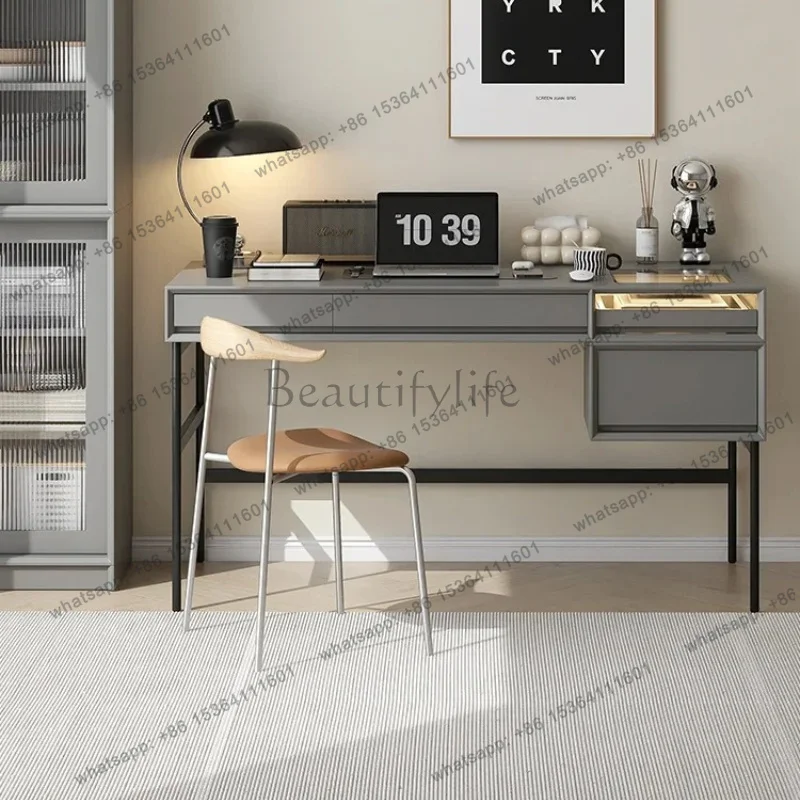 Italian Minimalist Nordic Solid Wood Desk Study Computer Desk Calligraphy Table Modern Simple Home Writing Desk