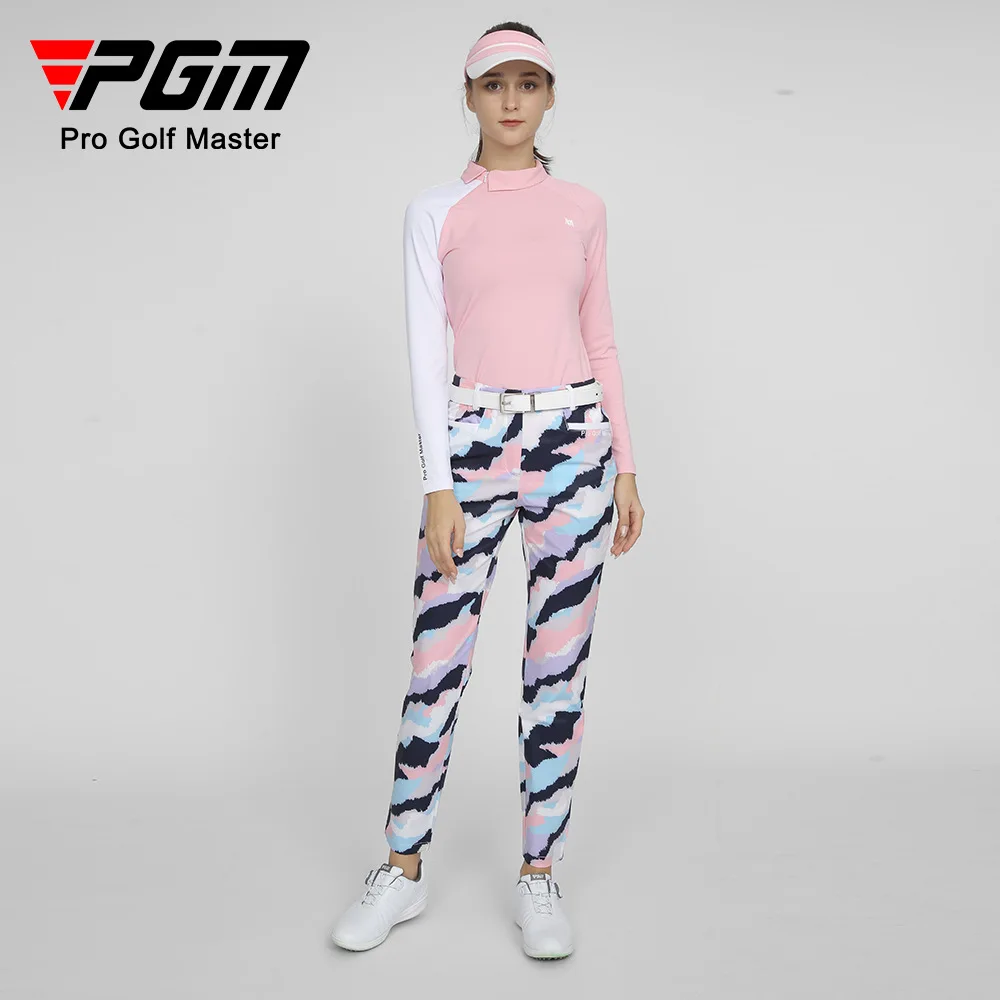 PGM Women Golf Pants Fashion Colorful Printing Waterproof Sports Trousers Clothing KUZ133