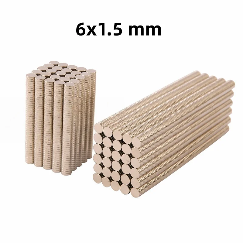 6x1.5 mm Round Magnets Can Be Flexibly Used for Refrigerator Attachment, Office Document Fixing and DIY Crafts 6x1.5 mm