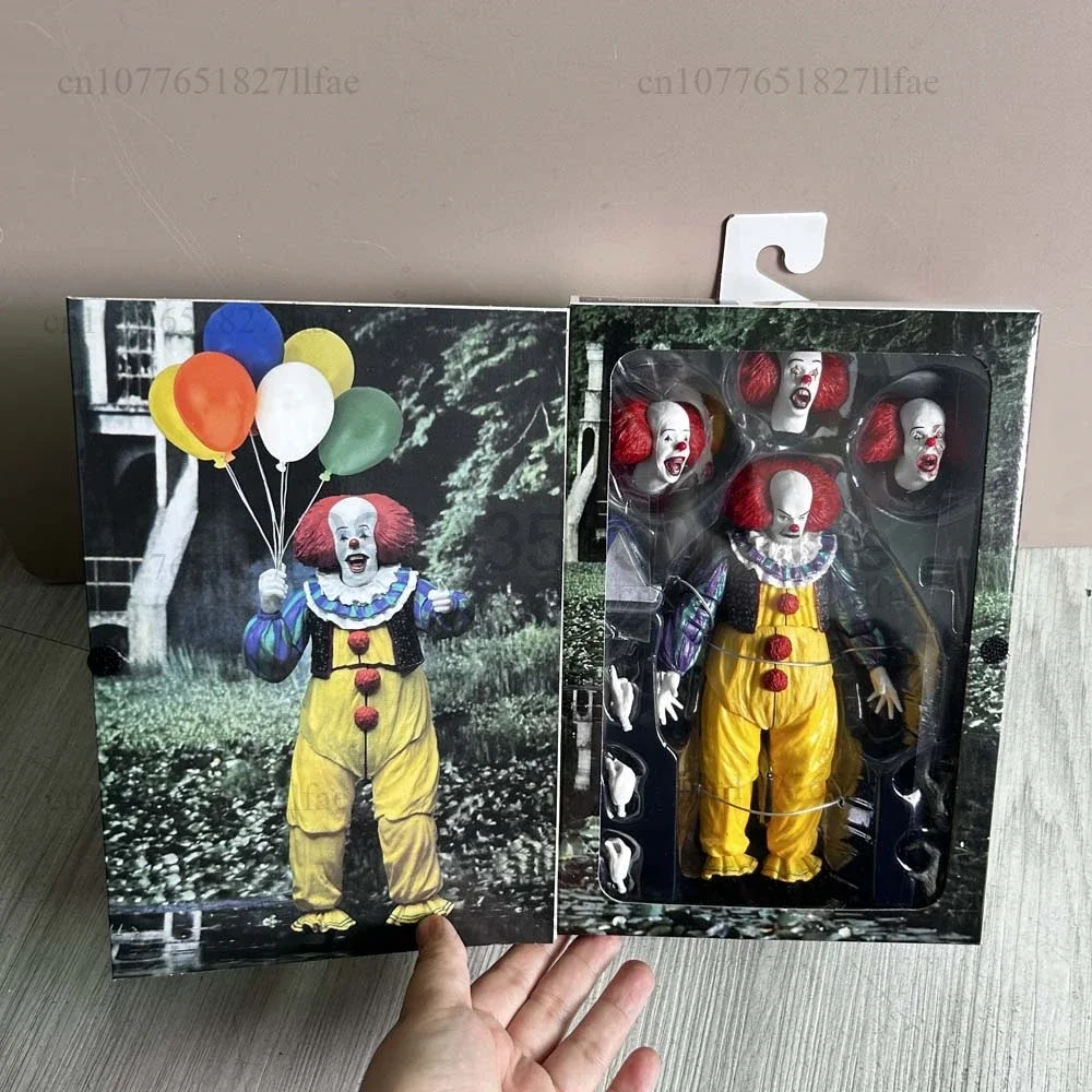 NECA-Figurine d'action Joker, Stephen King, Clown, détectée ywise, jouets pour Halloween, cadeau de décoration