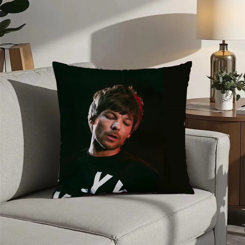 L-Louis Hot Singer T-Tomlinsons Pillow Case Double Sided Printed Cushion Cover Soft Short Plush Sofa Decorative Home Decoration