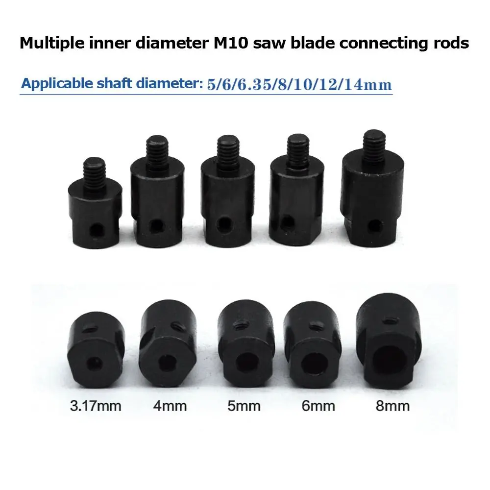 

2.3/3.17/4/5/6/8mm Axle Motor Shaft Coupler Sleeve Saw Blade Coupling Chuck Adapter M6 Saw Blade Connecting Shaft Motor Bushing