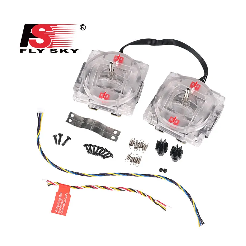 FLYSKY Clear Hall Gimbal Stabilizer Plastic Metal Remote Stick Assembly Mount Only For FlySky FPV Transmitter