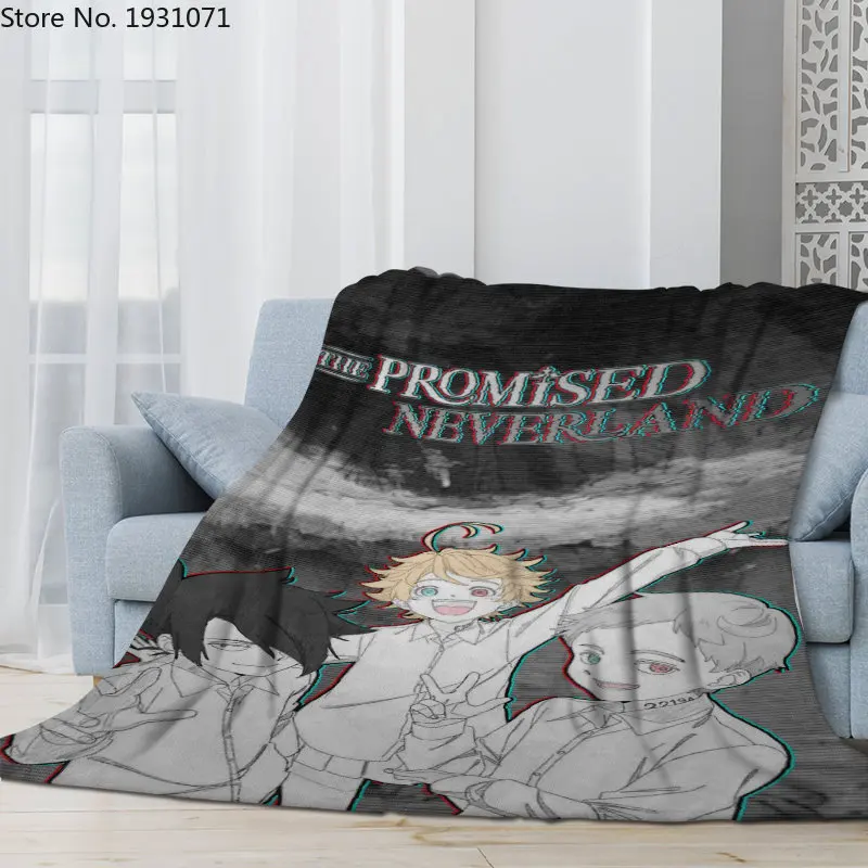 

Anime The Promised Neverland 3D Flannel Blanket Thin Blanket Flannel Portable Home Travel Office Blanket 02