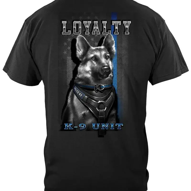 Loyalty K 9 Unit Law Enforcement 100 Cotton Black T Shirt