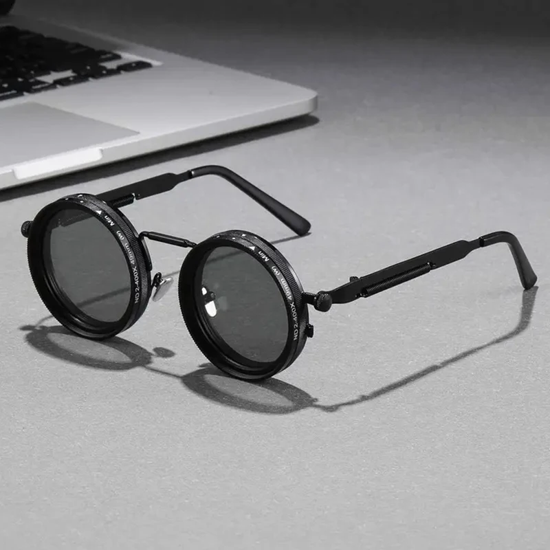 ND9 level Adjustable Light-Reducing Sunglasses, Fishing And Driving Retro Sunglasses, Anti-UV Personalized Polarized Glasses