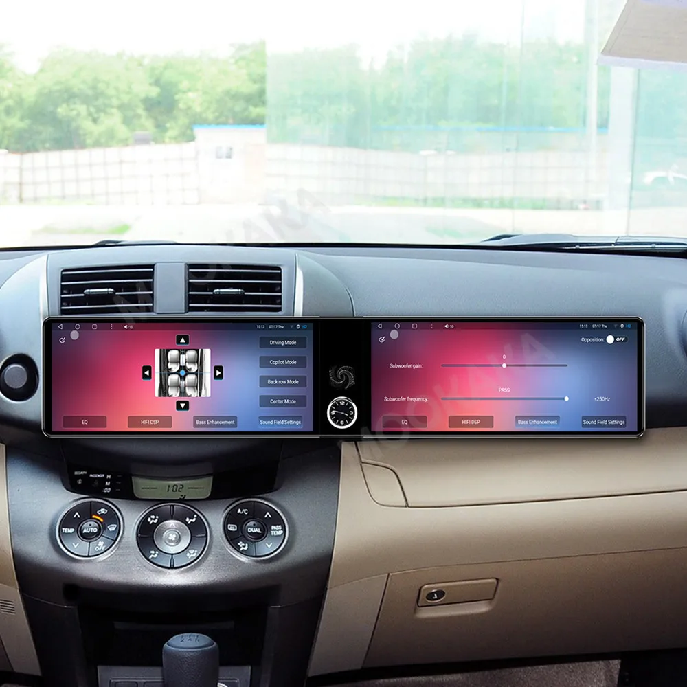 Qualcomm Android Radio For Toyota RAV4 2006-2012 Dual Screen GPS Multimedia Navigation Car Stereo Receiver player IPS Head Unit