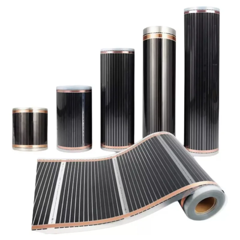 AC220V 50cm Width Infrared Warm Floor Film Home Improvement Warm Heating Cable Film Underfloor Heating Collector 220w/m2
