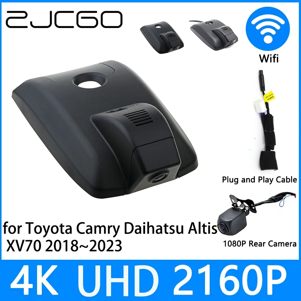 

ZJCGO Dash Cam 2K 4K UHD 2160P Car Video Recorder DVR Night Vision Parking for Toyota Camry Daihatsu Altis XV70 2018~2023