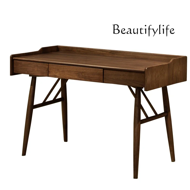 North American black walnut desk log solid wood desk calligraphy table mortise and tenon writing desk simple furniture