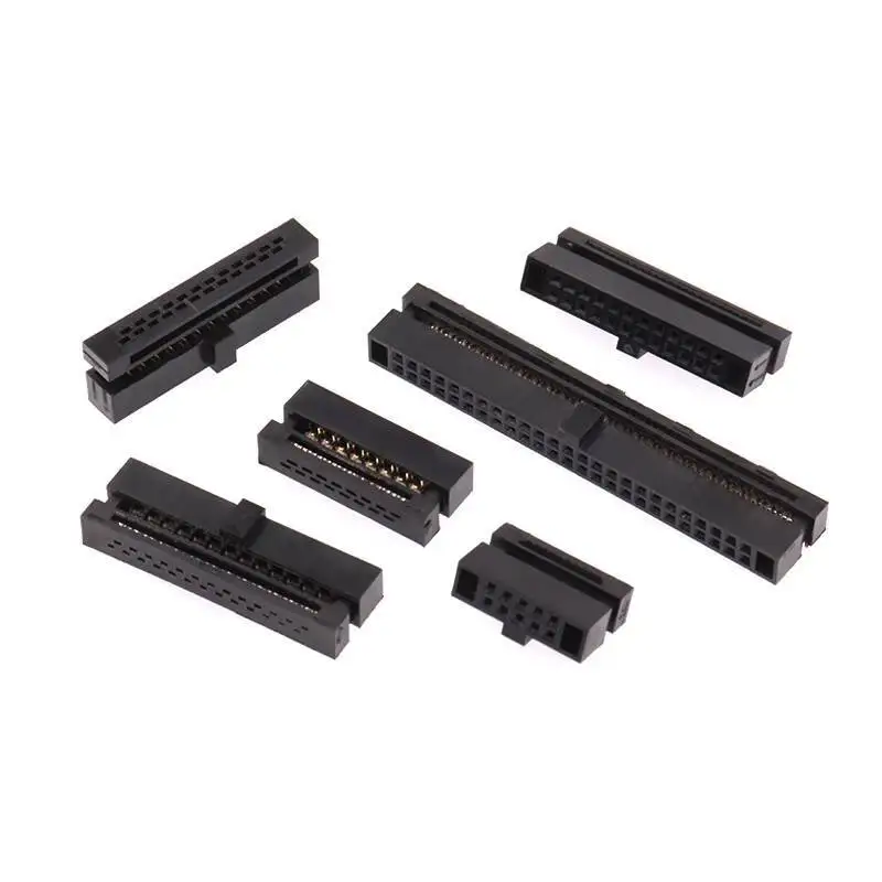 1~2~5 Stück FC Crimpkopf IDC-Stecker Rastermaß 1,27 mm Grauer Bandkabel-JTAG-Stecker 6P 8P 10P 16P 20P 40P – Detail 5