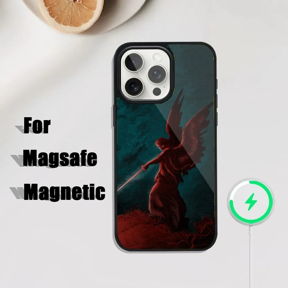 Cool Mental Rock Morbid-Angel Phone Case For iPhone 16,15,14,13,12,11,Plus,Pro,Max Mini Magsafe Magnetic Wireless Charging