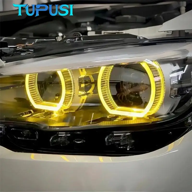 Yellow Angel Eye DRL Module Daylight for 2016 2017 2018 BMW 1 Series F20 F21 114d 118d 120i LCI LED Headlight OEM 63117428425 view 2