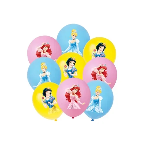 Prinses Verjaardagsfeestje Decor Meisjes Partij Ballonnen Servies Plaat Cake Topper Meisjes Verjaardag Photo Booth Baby Douche Decoratie