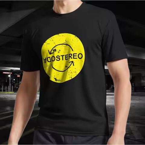 Soda Stereo Active Logo T Shirt Funny Size Mode American