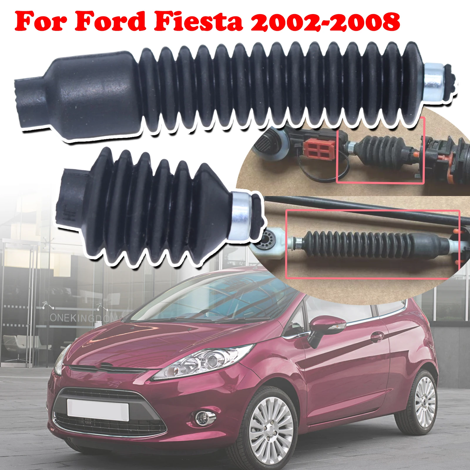 

For Ford Fiesta Gear Cable Lever Joint End Sealing Gaiters 5 Speed B5/IB5 manual Linkage Connect Sleeve Bushing 2002 2003 - 2008