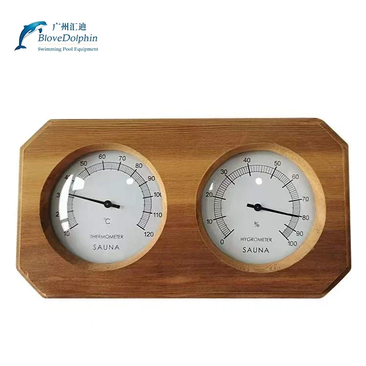 Sauna Accessories Sauna Fittings Wood Sauna Steam Digital Multi Thermometer Hygrometer for Sale