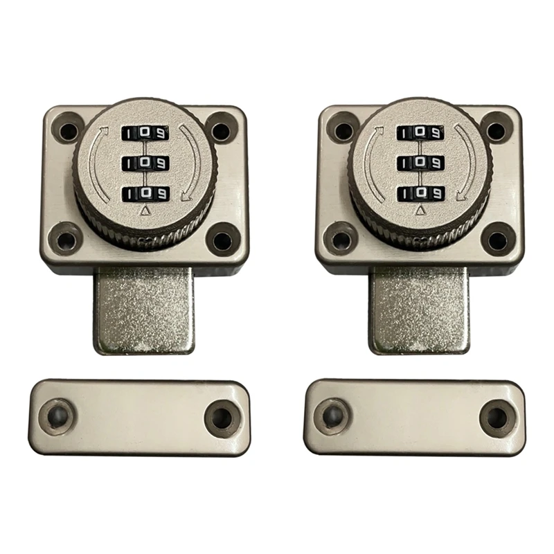 

2Pcs No Punchingcombination Lock Latch Bolt Latch Door Hitch Sliding Door Lock Open Door Lock Room Door Ecurity, Durable