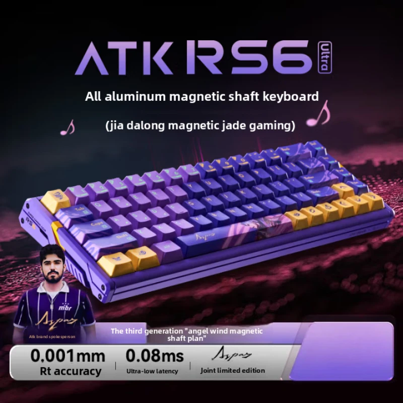 

ATK RS6 Magnetic Switch Keyboard Gamer Wired RGB Hot Swap Rt0.005mm Customized Gaming Mechanical Keyboard Vorlant Csgo Teclado