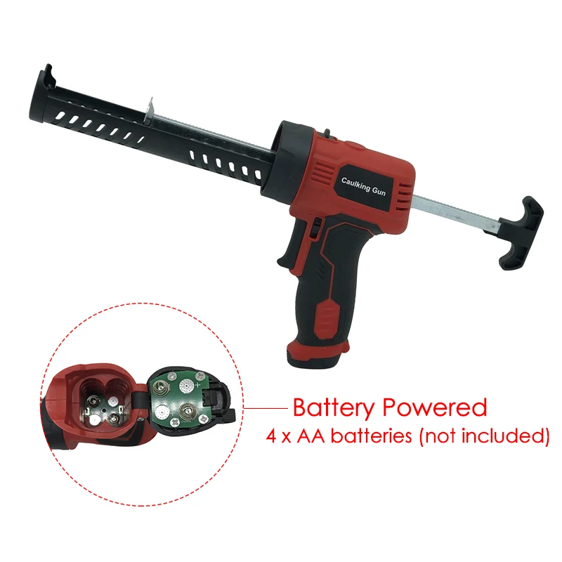 Imagem -05 - Pistola de Calafetagem Elétrica Alimentada por Bateria Cimento Vidro Cola Adesiva Selante Ferramenta de Beleza Costura Pistola de Enchimento Quente Ferramentas de Costura
