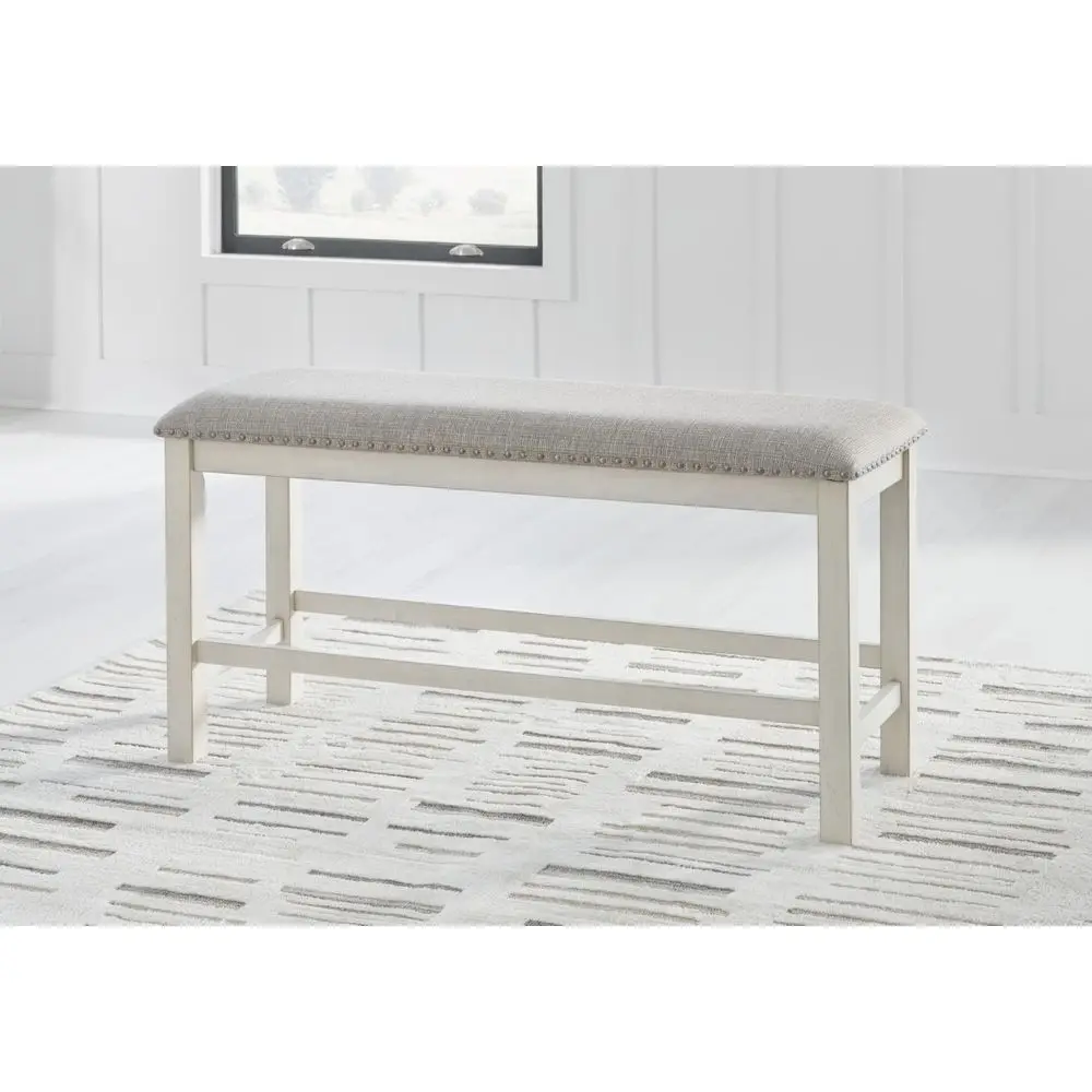 

Design by Ashley Robbinsdale 49 Counter Height Dining Bench, Antique White