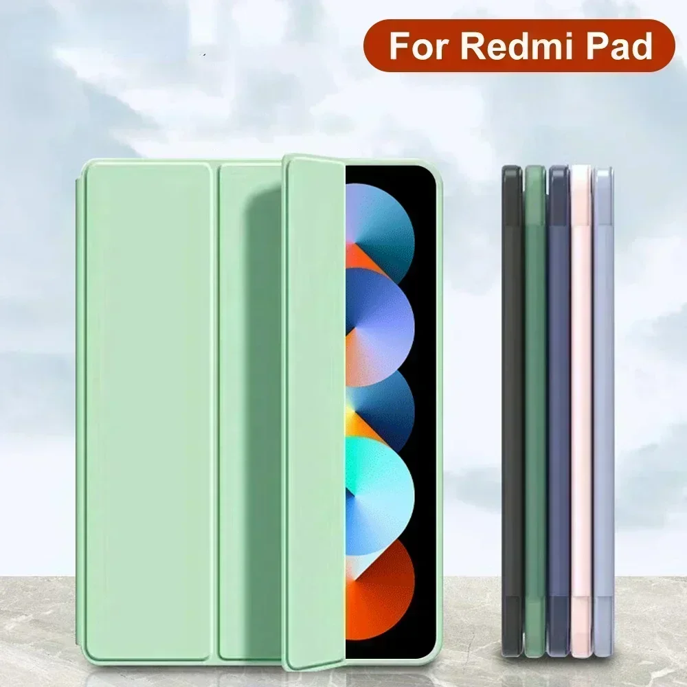 

Чехол для Xiaomi Redmi Pad 10,61 дюйма, 2022, защитный чехол из искусственной кожи с откидной подставкой для Redmi Pad SE 11 дюймов, кожаный защитный чехол для планшета