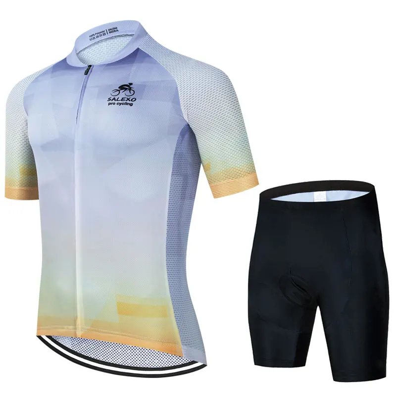 

Cycling Jersey 2023 Men Summer Anti-UV Cycling Jersey Set Breathable Racing Sport Mtb Bicycle Jersey Bike Cycling Clothing Suit