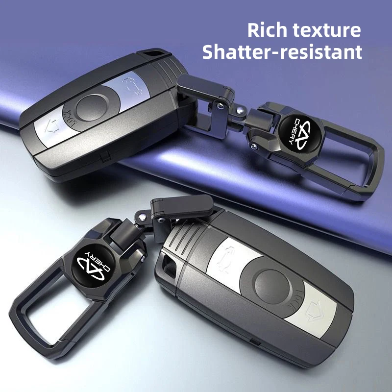 Stainless Steel Car Logo Keychain 3D Decoration Keyring Accessories For Chery Tiggo 7 Pro 8 4 5 3 2 T11 5X Amulet Fora QQ Fulwin