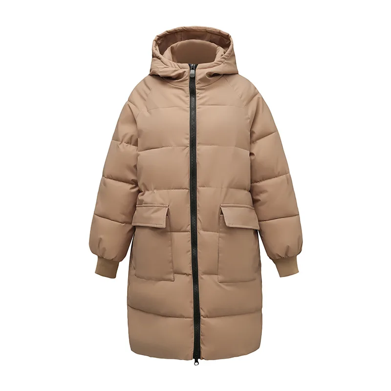 Super Large Size Winter Long Coat Women's Cotton-padded Jacket Oversize Loose Parkas Hooded Thicken Overcoat Plus Size XL-8XL