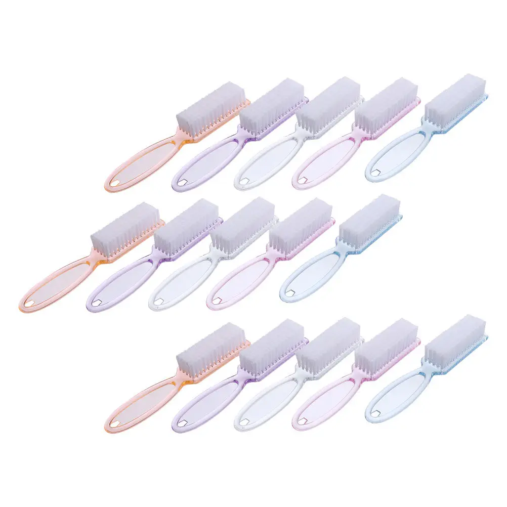 

15Pcs Premium Nail Brush Kit for Nails Hands Feet Deep Cleaning Tool Wear-Resistant Portable Nail Art Cleaning Brush Home Salon