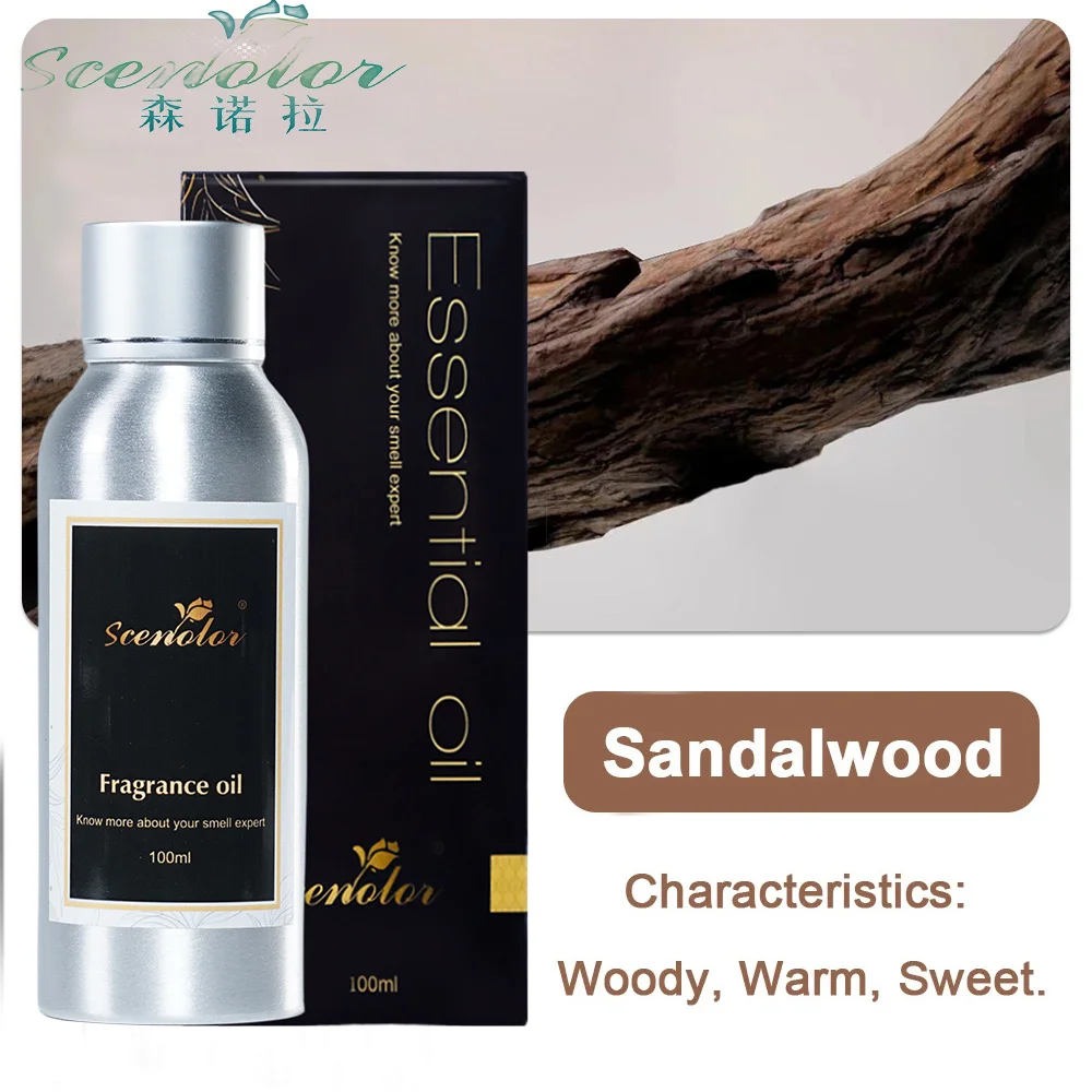 100ML Sandalwood Oil Fragrance Scent Oil 8-Times Concentrated Essential Oils Ebony Woody Series Aroma Oil Smart Air Freshener