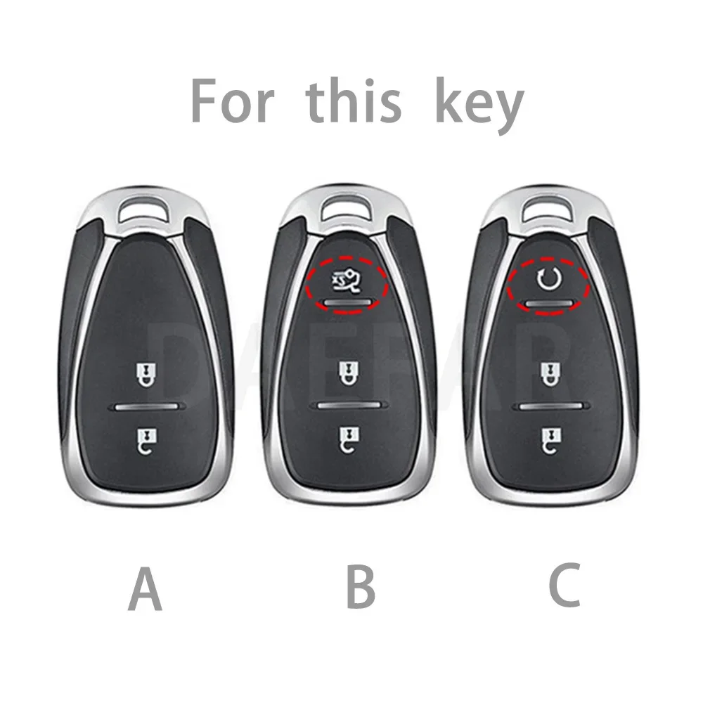 2 3 Button TPU Remote Car Key Shell for Chevrolet Cruze Malibu Camaro Equinox Smart Key Fob Protector Accessories
