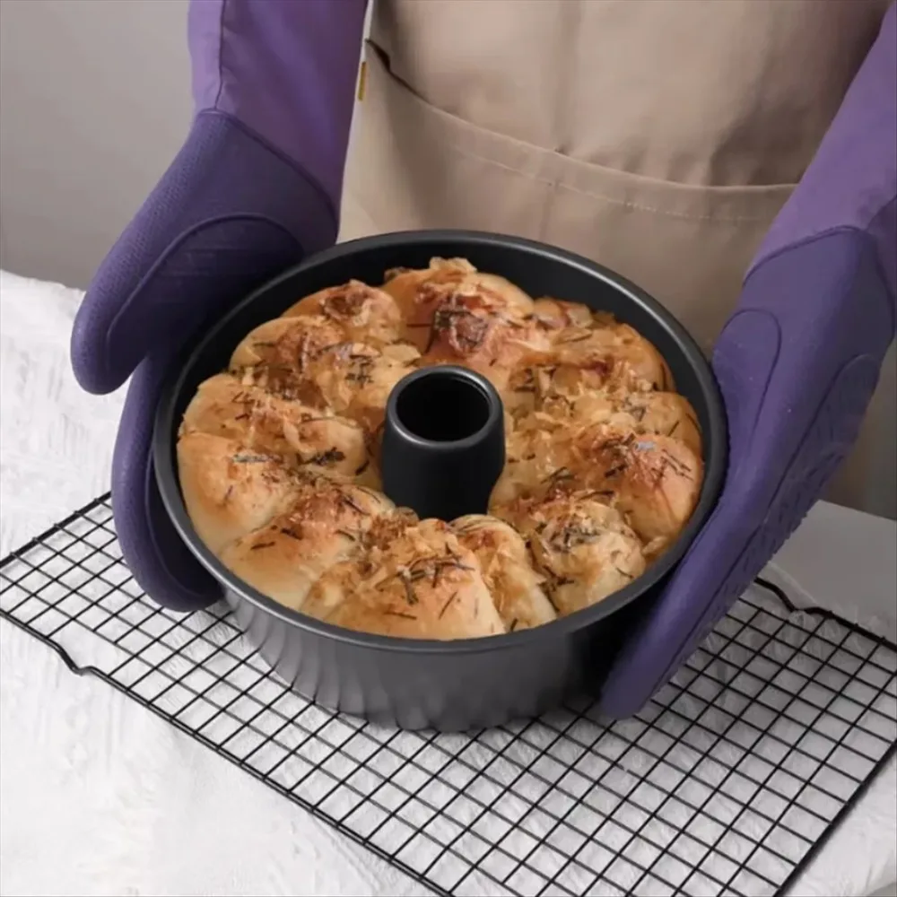 

Прочная круглая форма для выпечки из углеродистой стали с антипригарным покрытием, термостойкая, для кексов, хлеба и кексов «Тыква»