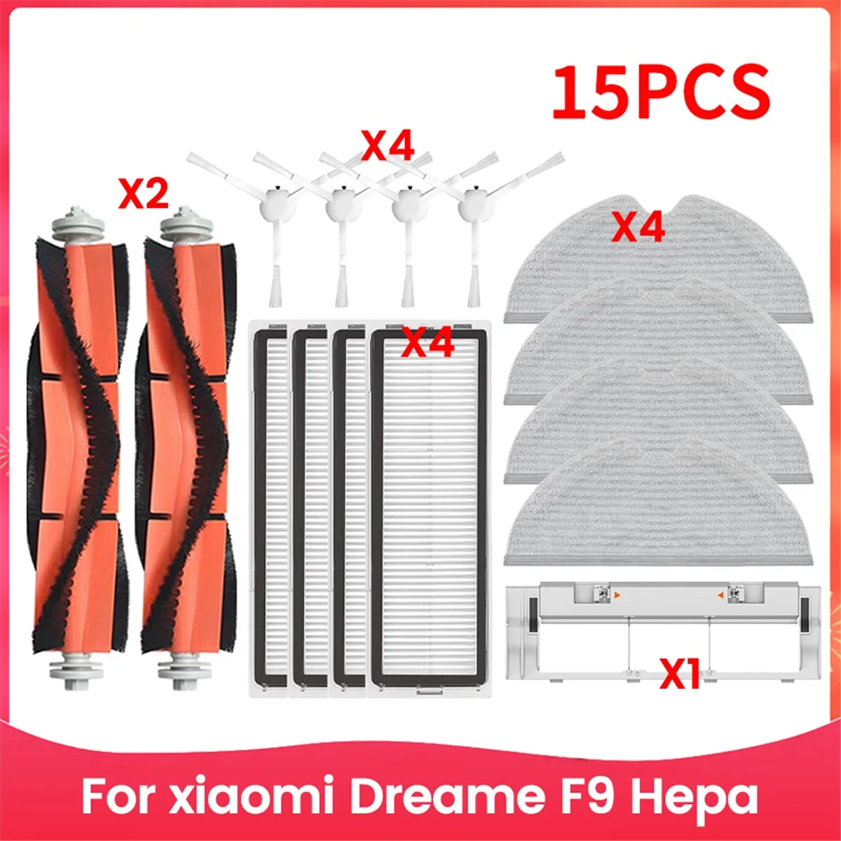 สําหรับ Xiao mi mi jia 1C 1T mi Robot Vacuum Mop Dreame F9 ตัวกรอง Hepa หลักแปรงด้านข้าง Mop ผ้าเครื่องดูดฝุ่นอุปกรณ์เสริม