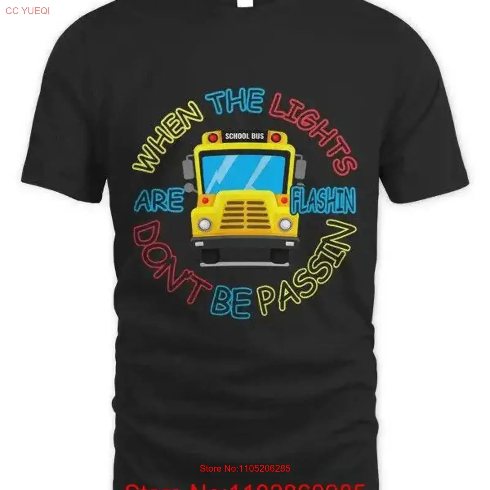 Wenn die Lichter blinken nicht passieren sind, lustiges Busfahrer-T-Shirt im Vintage-Stil, gewaschene, gestreckte Designerkleidung, vielseitig einsetzbar