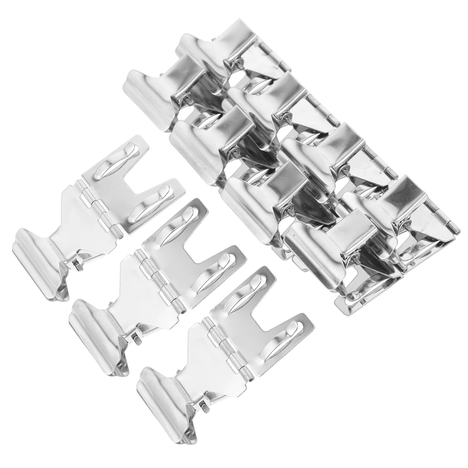 10Pcs Metal Retail Display Clips Sign Holder Pop Advertising Function Easy to Use for Supermarkets Bakeries Silver