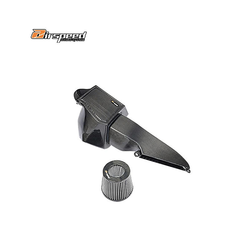 

Бренд Airspeed 3K саржевого карбона с глянцевой отделкой, 100% сухая система впуска холодного воздуха из углеродного волокна для AUDI A6, A7 C8 2.0T