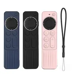 Silicone Protective Case Durable Cover For Apples TV Dustproof Generation 4K SiriRemote Control Shockproof Shell Skin Sleeves