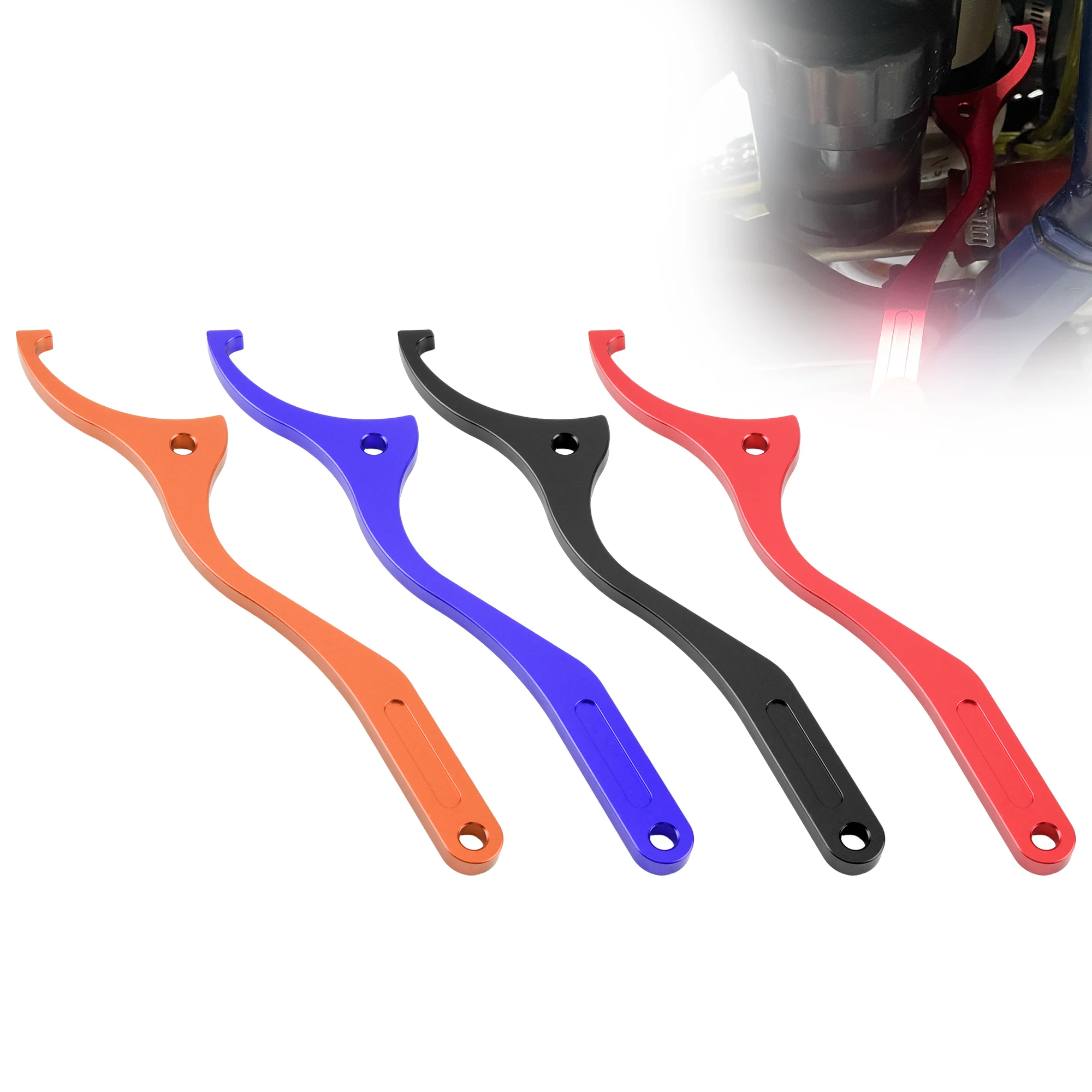 For KTM SX XC SXF XCW XCF EXC EXCF 125 500 2016 2023 Motorcycle CNC Rear Damping Shock Spanner Wrench Motocross Repair Tools 5