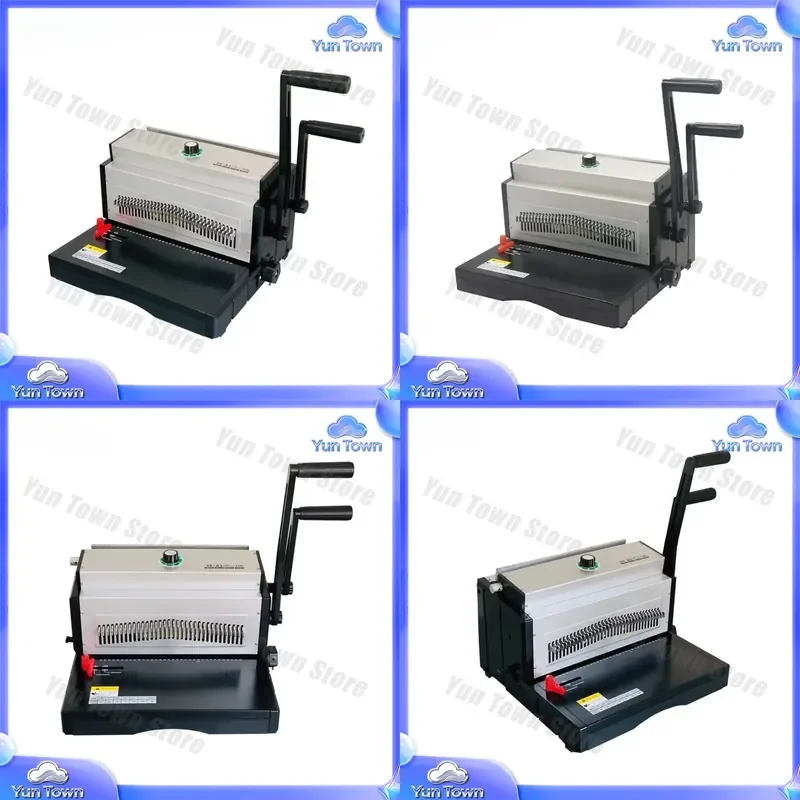 Manual Loose-Leaf Binding Machine for Iron Ring Punching Binding Machine for Office School Craft Use Hole Puncher Binder Tool