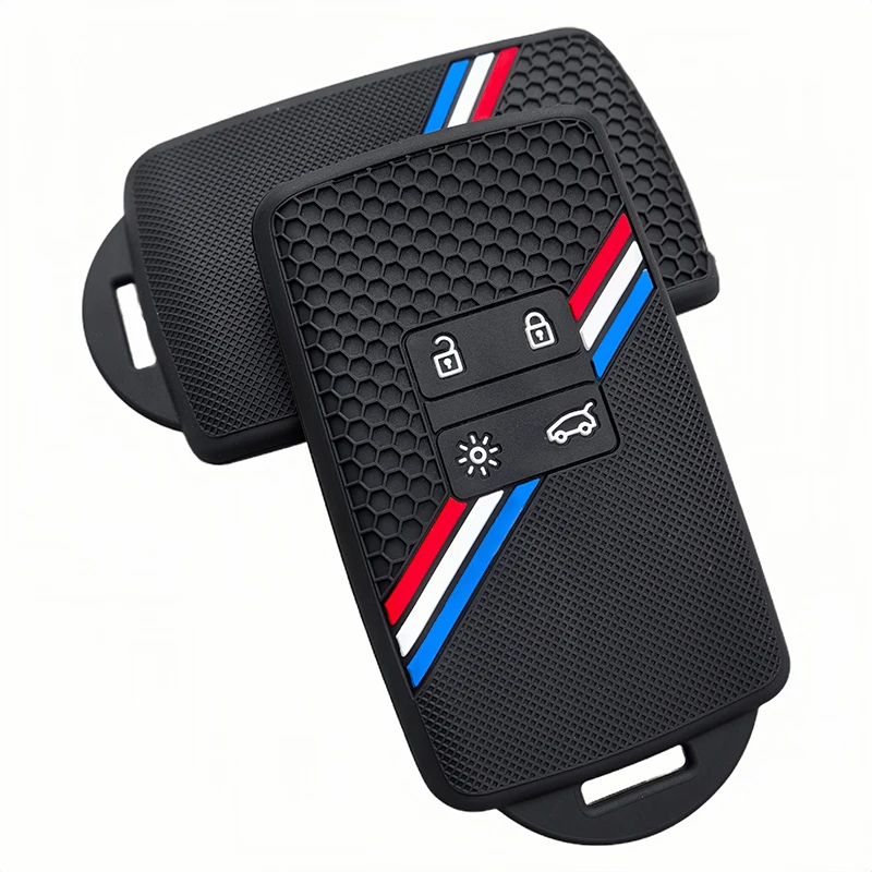 Silikon-Autoschlüsselhülle für Dacia Duster Logan 3 Jogger Sandero für Renault Clio 5 Megane 4 Zoe Kadjar Captur Arkana Koleos – Detail 5