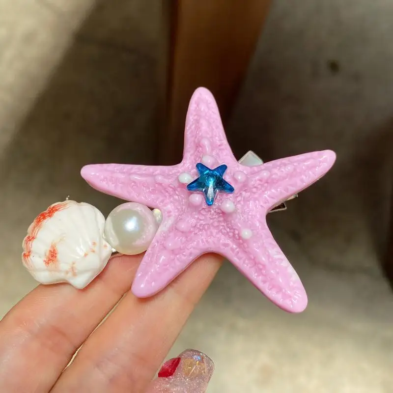 Star Fashion Seitenklammer für Damen, einfache, niedliche Haarnadel, Haarspange, Kopfbedeckung für Urlaub und Dating, Haaraccessoires – Detail 5
