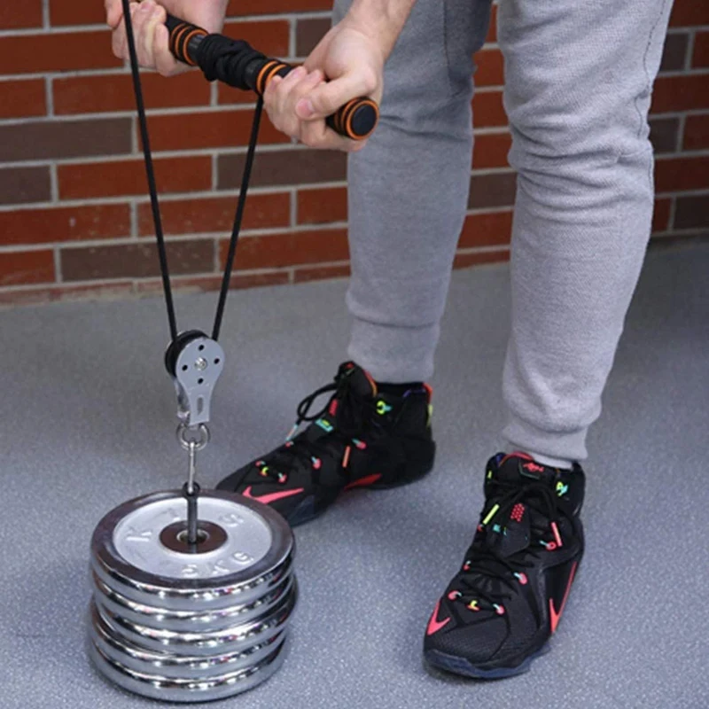 Poulie à roulement 5x300Kg, roue silencieuse de levage, roue de poulie robuste rainurée en U pour équipement d'entraînement, Machine à câble