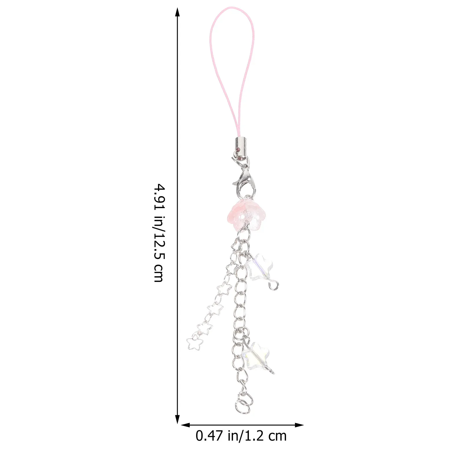 Cute Phone Strap Keychain Charm Decorative Accessories for Phone Case Bag Purse Camera USB Drive Women Gift