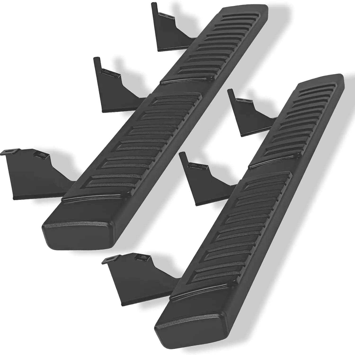 Running Boards for 2005-2023 Toyota Tacoma Double Cab: 6 Inch, Black, Aluminum Alloy Side Steps Rails Nerf Bars