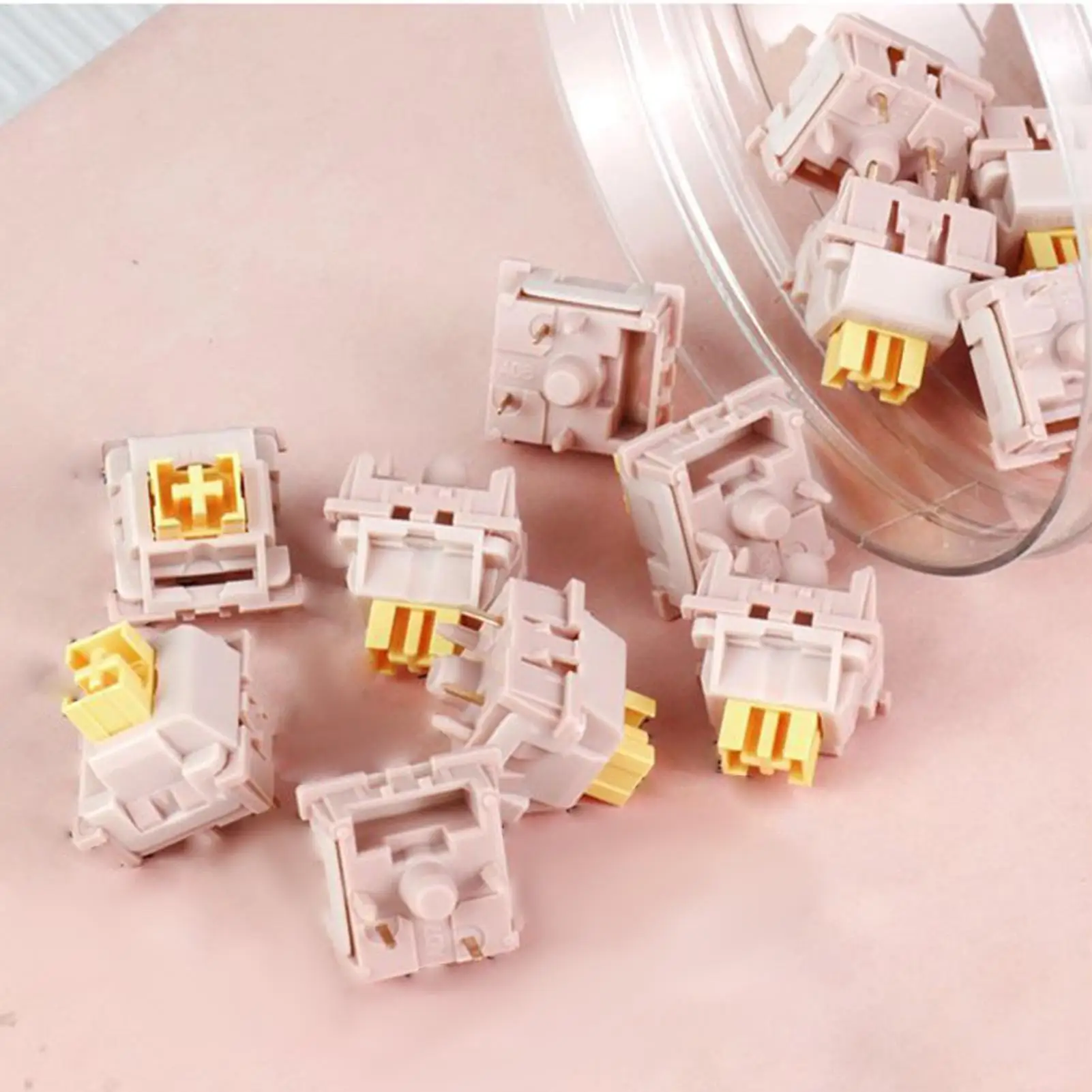 مفاتيح Outemu للوحة المفاتيح الميكانيكية 10 قطعة مفاتيح صامتة مفاتيح لوحة المفاتيح مع 5 دبابيس للكمبيوتر اللوحي المحمول