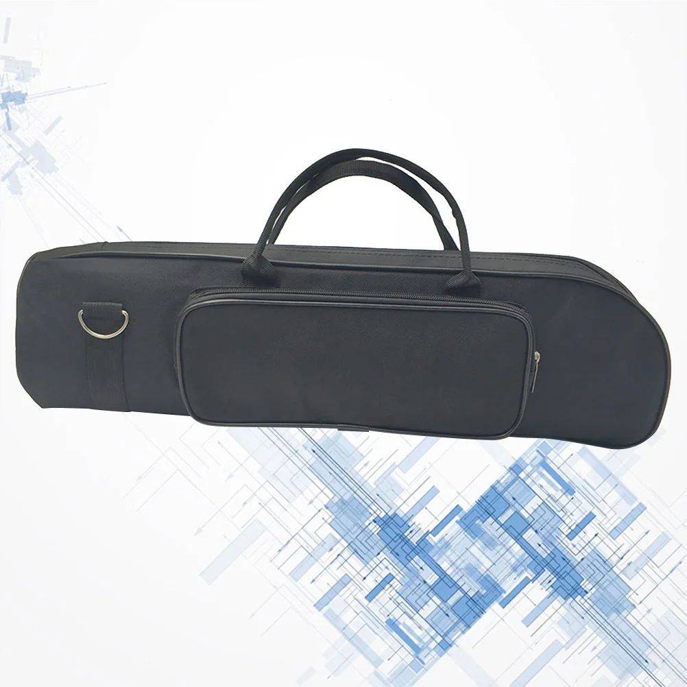 حقيبة جيتار خفيفة الوزن مقاومة للماء من قماش أكسفورد 5 مم حقيبة حمل مبطنة مع جيب جانبي 10 × 28 سم حزام قابل للتعديل #2